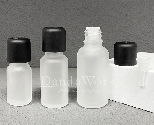 DB-T茶色玻璃瓶.精油瓶+配件L(黑色下壓式安全蓋) (0)