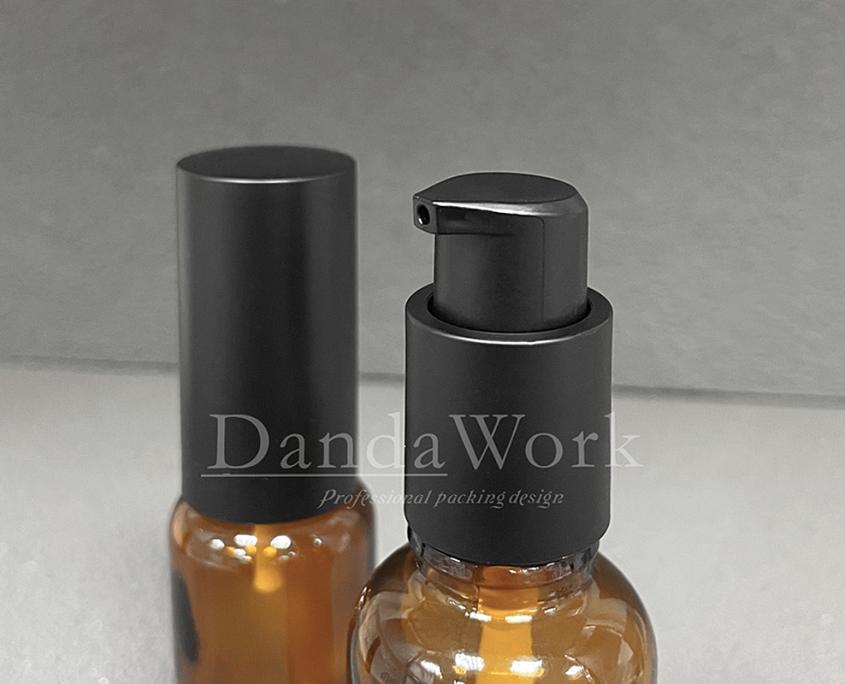 DB-T茶色玻璃瓶.精油瓶+配件FA (霧面噴霧頭)-- (5)