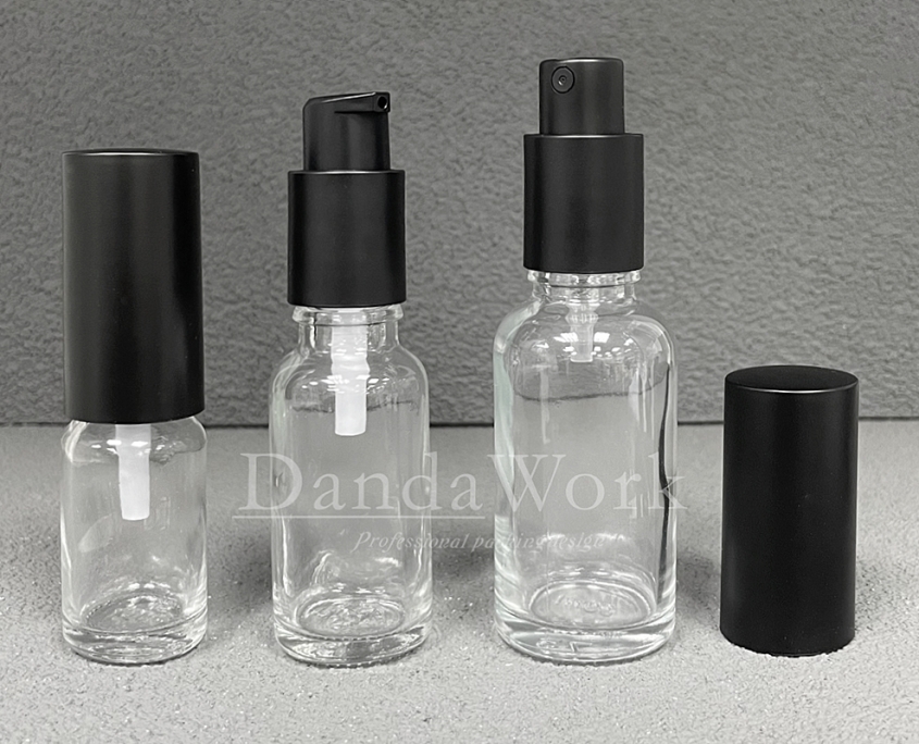 DB-T透明玻璃瓶.精油瓶+配件FA (霧面噴霧頭)-- (2)