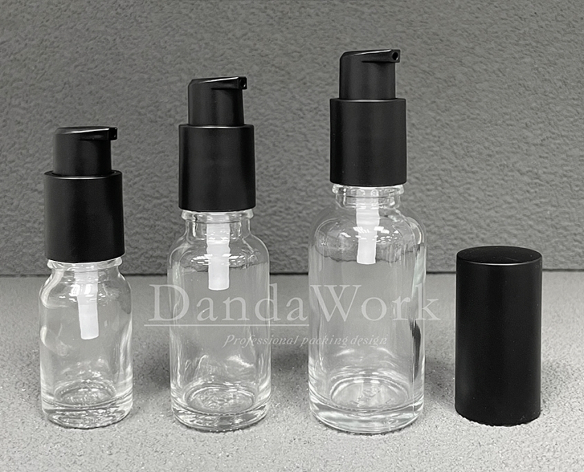 DB-T透明玻璃瓶.精油瓶+配件FA (霧面噴霧頭)-- (3)