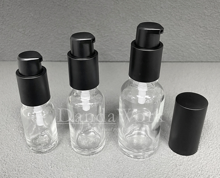 DB-T透明玻璃瓶.精油瓶+配件FA (霧面噴霧頭)-- (4)