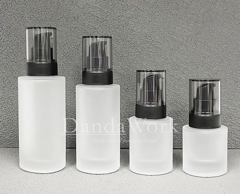 L直角霧面系列 玻璃瓶 (配件可更換) 30_50_100_200ml_PM-C 霧面黑色壓頭+透蓋 (9)