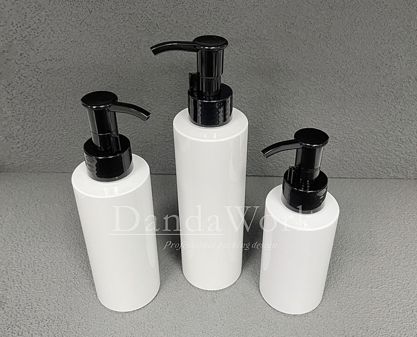 BL白色光面 塑膠瓶(配件可更換) 120ml160ml200ml DO-24潔顏油壓頭 黑 (3)