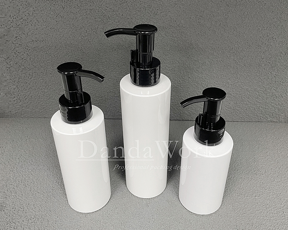 BL白色光面 塑膠瓶(配件可更換) 120ml160ml200ml DO-24潔顏油壓頭 黑 (3)