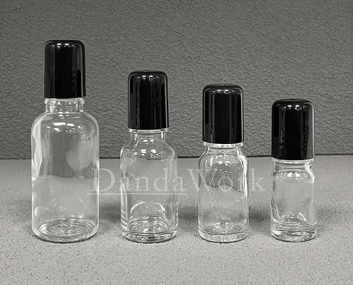 DB-T透明玻璃瓶.精油瓶+配件K(滾珠配件)+ (2)