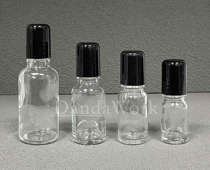 DB-T透明玻璃瓶.精油瓶+配件K(滾珠配件)+ (2)