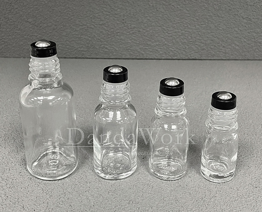 DB-T透明玻璃瓶.精油瓶+配件K(滾珠配件)+ (3)