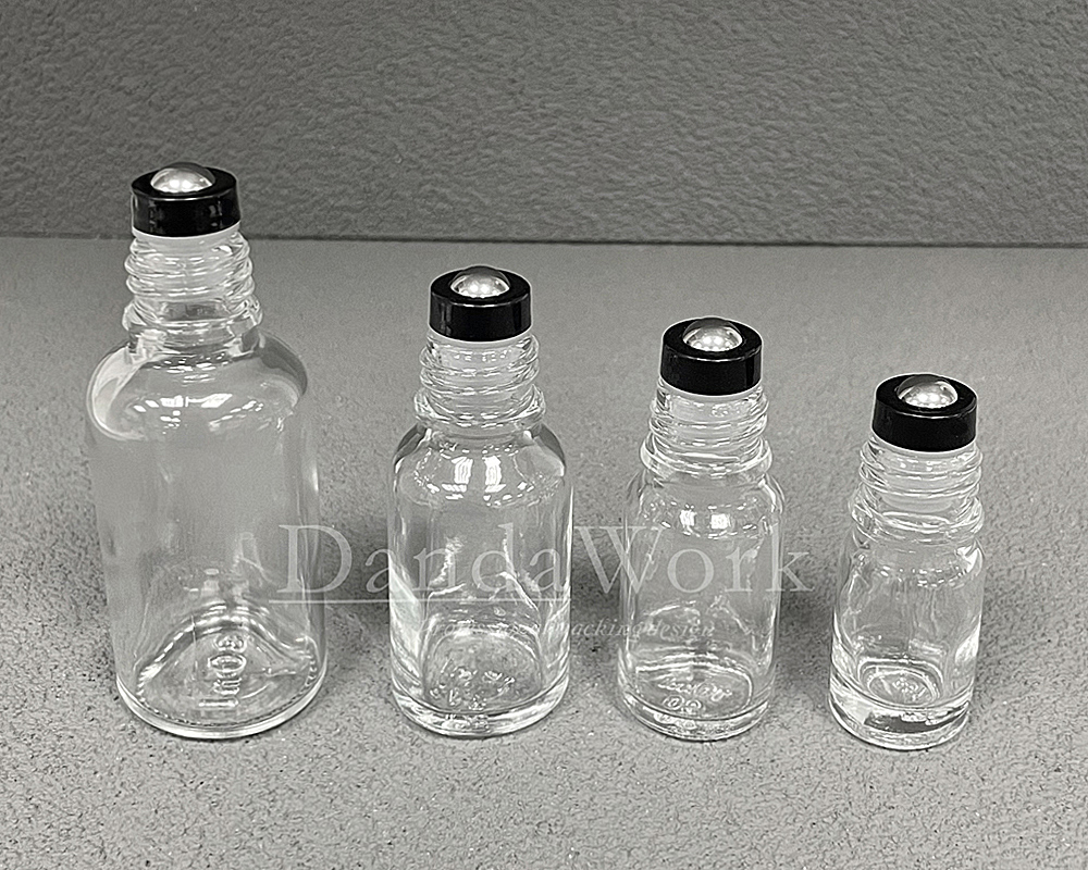 DB-T透明玻璃瓶.精油瓶+配件K(滾珠配件)+ (3)