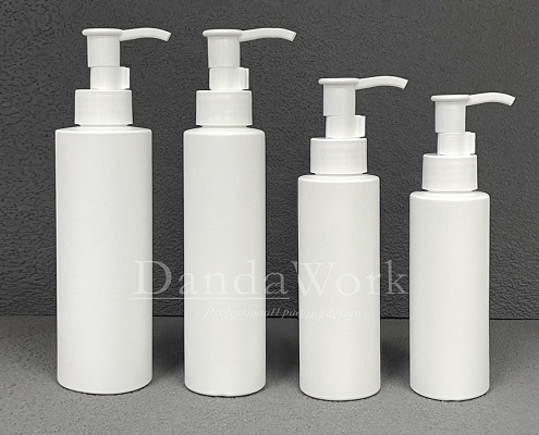 DE 白色霧面 塑膠瓶 DO-24潔顏油壓頭 白 (1)