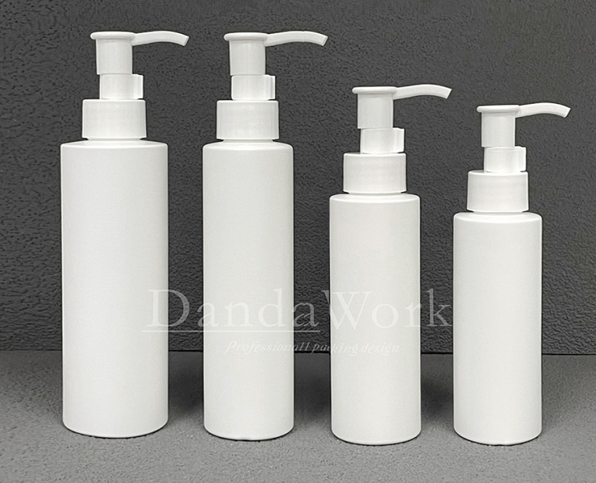 DE 白色霧面 塑膠瓶 DO-24潔顏油壓頭 白 (1)