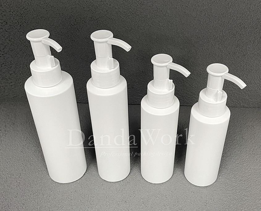 DE 白色霧面 塑膠瓶 DO-24潔顏油壓頭 白 (2)