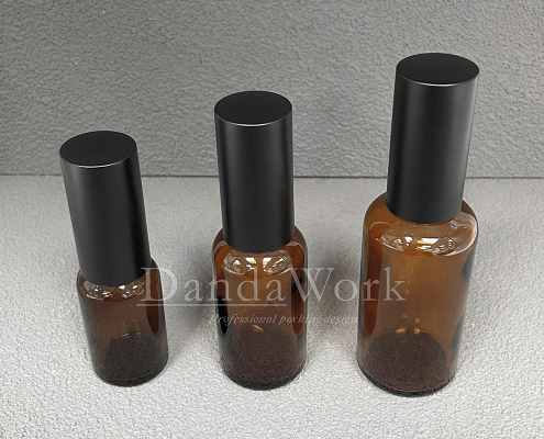 DB-T茶色玻璃瓶.精油瓶+配件FA (霧面噴霧頭)_(15/30/50ml)