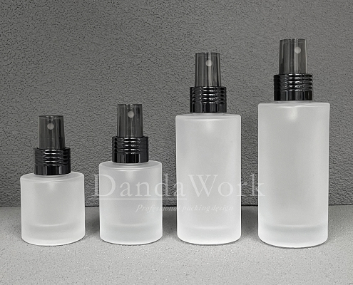 L直角霧面系列 玻璃瓶 (配件可更換)DI-24噴頭 (黑) (2)