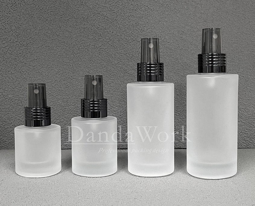 L直角霧面系列 玻璃瓶 (配件可更換)DI-24噴頭 (黑) (2)
