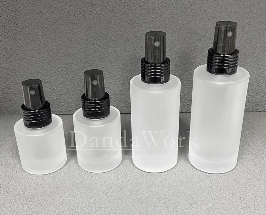 L直角霧面系列 玻璃瓶 (配件可更換)DI-24噴頭 (黑) (3)