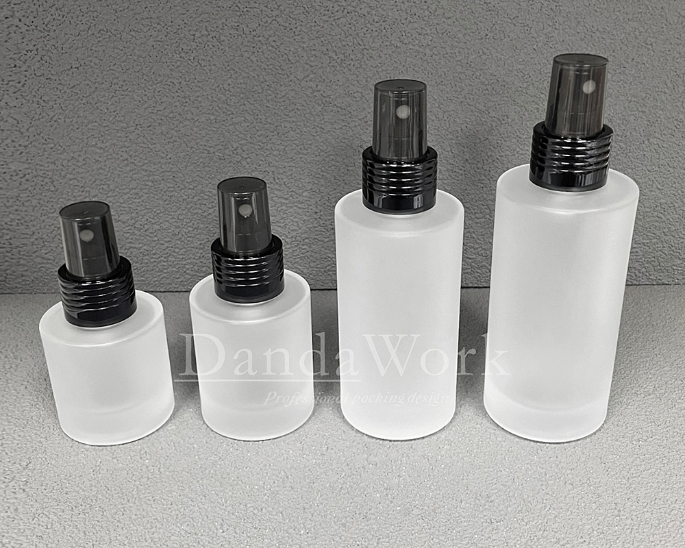 L直角霧面系列 玻璃瓶 (配件可更換)DI-24噴頭 (黑) (3)