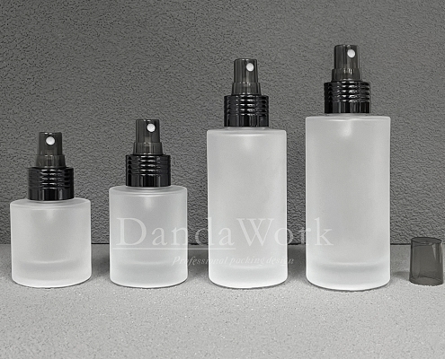 L直角霧面系列 玻璃瓶 (配件可更換)DI-24噴頭 (黑) (4)