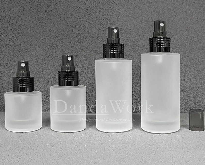 L直角霧面系列 玻璃瓶 (配件可更換)DI-24噴頭 (黑) (4)