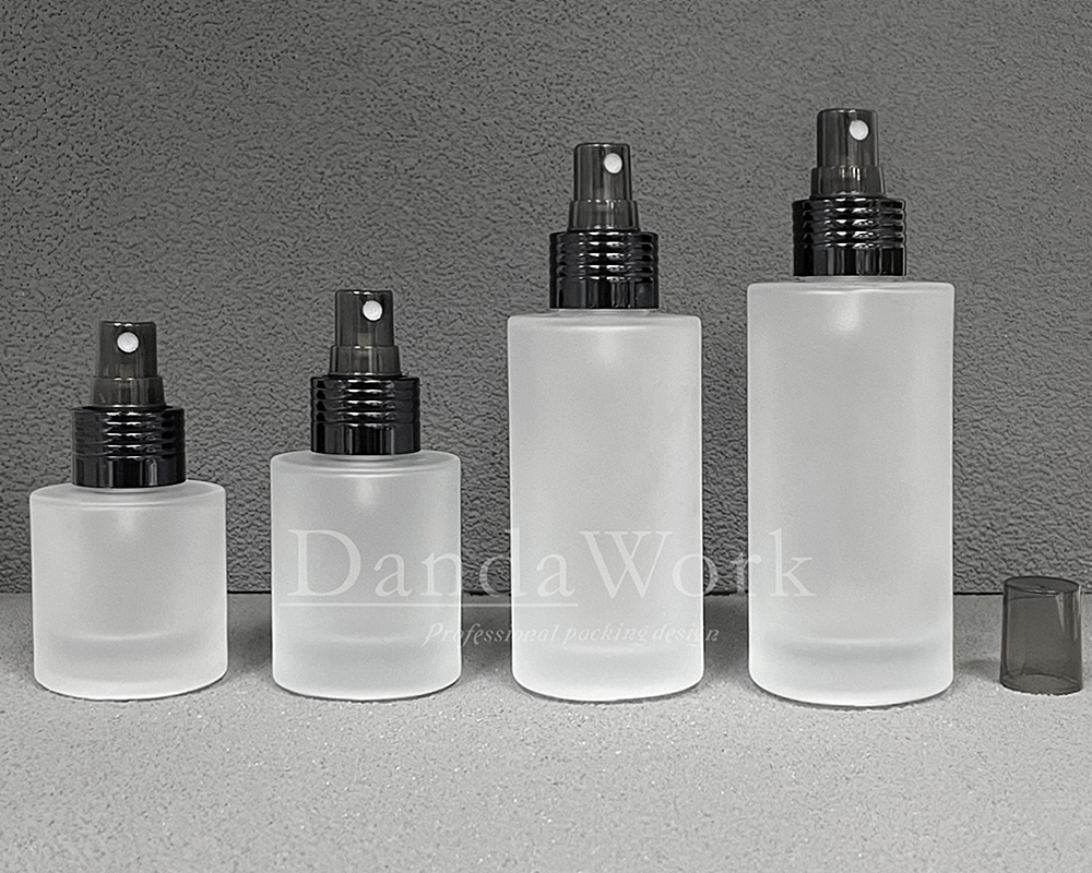 L直角霧面系列 玻璃瓶 (配件可更換)DI-24噴頭 (黑) (4)
