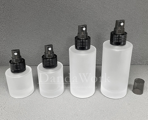 L直角霧面系列 玻璃瓶 (配件可更換)DI-24噴頭 (黑) (5)