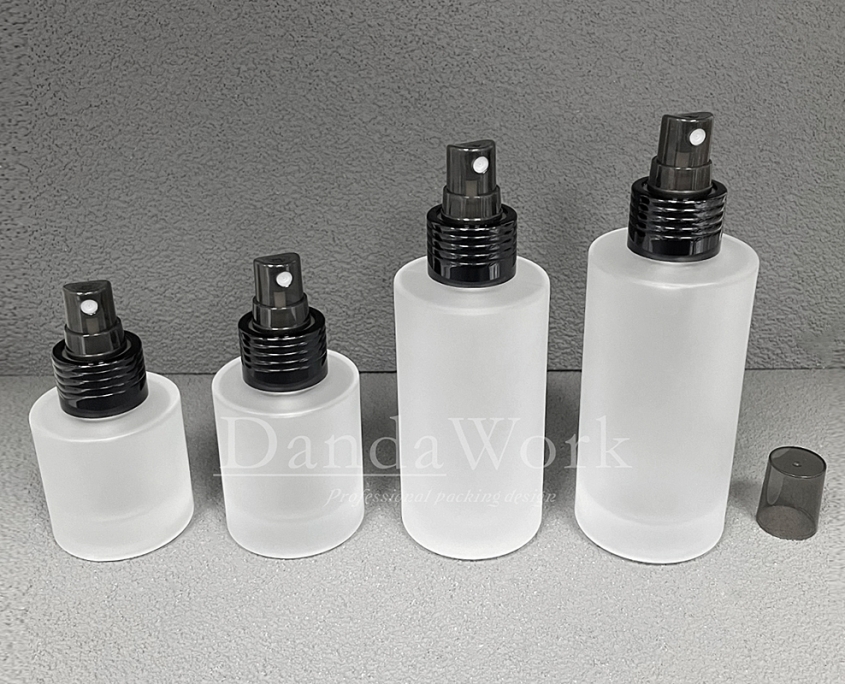 L直角霧面系列 玻璃瓶 (配件可更換)DI-24噴頭 (黑) (5)