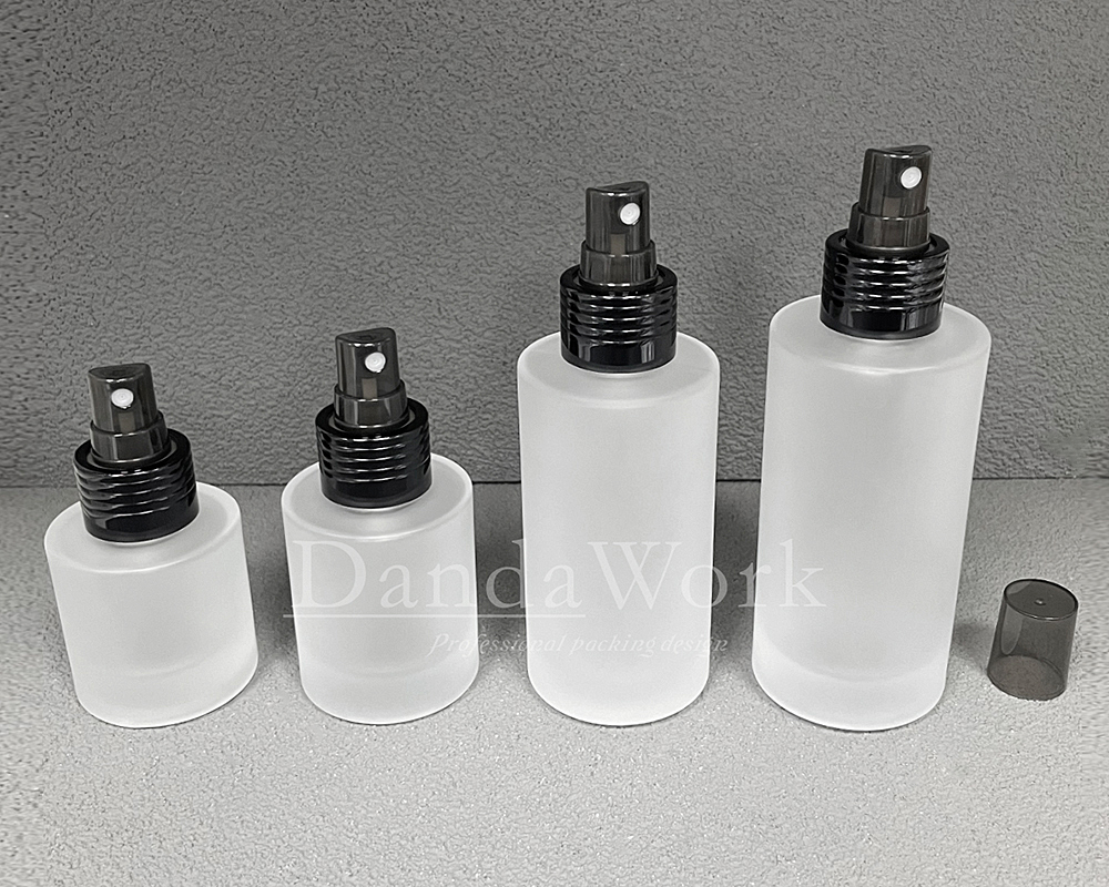 L直角霧面系列 玻璃瓶 (配件可更換)DI-24噴頭 (黑) (5)