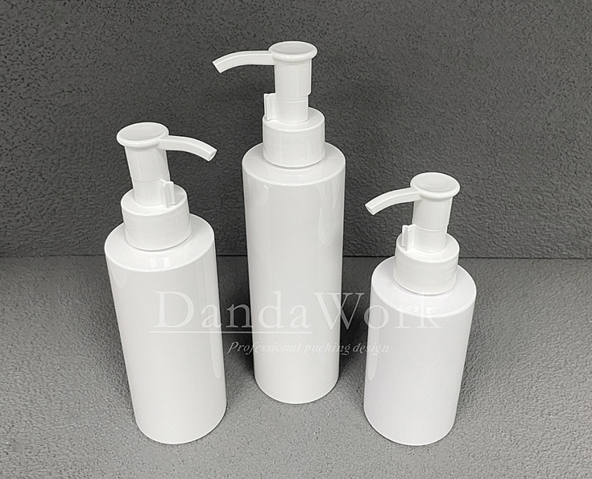 BL白色光面 塑膠瓶(配件可更換) 120ml160ml200ml DO-24潔顏油壓頭 白 (3)