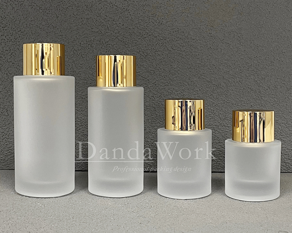 L直角霧面系列 玻璃瓶 (配件可更換) 30_50_100_200ml_DH-24電鍍亮金上蓋 (1)