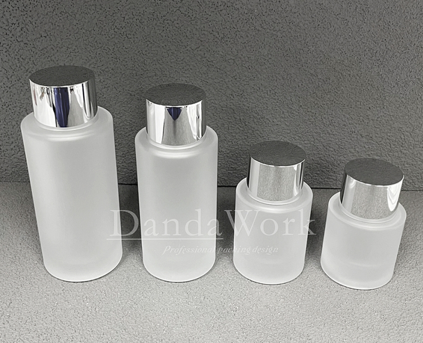 L直角霧面系列 玻璃瓶 (配件可更換) 30_50_100_200ml_DH-24電鍍亮銀上蓋 (2)
