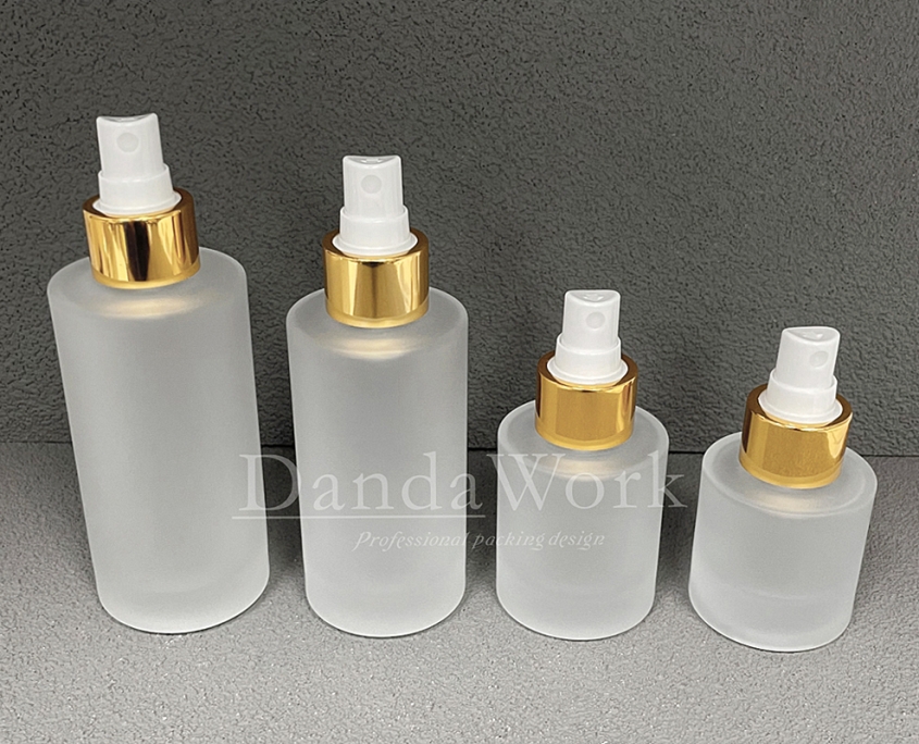 L直角霧面系列 玻璃瓶 (配件可更換) 30_50_100_200ml_DI-24噴頭 (金) (4)
