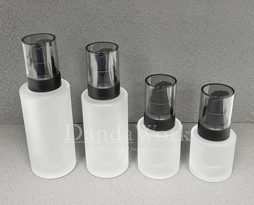 L直角霧面系列 玻璃瓶 (配件可更換) 30_50_100_200ml_PM-C 霧面黑色壓頭+透蓋 (6)