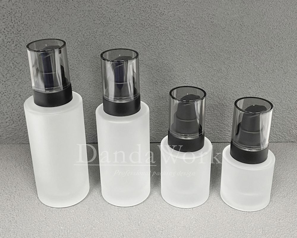 L直角霧面系列 玻璃瓶 (配件可更換) 30_50_100_200ml_PM-C 霧面黑色壓頭+透蓋 (6)