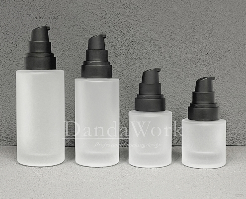 L直角霧面系列 玻璃瓶 (配件可更換) 30_50_100_200ml_PM-C 霧面黑色壓頭+透蓋 (7)