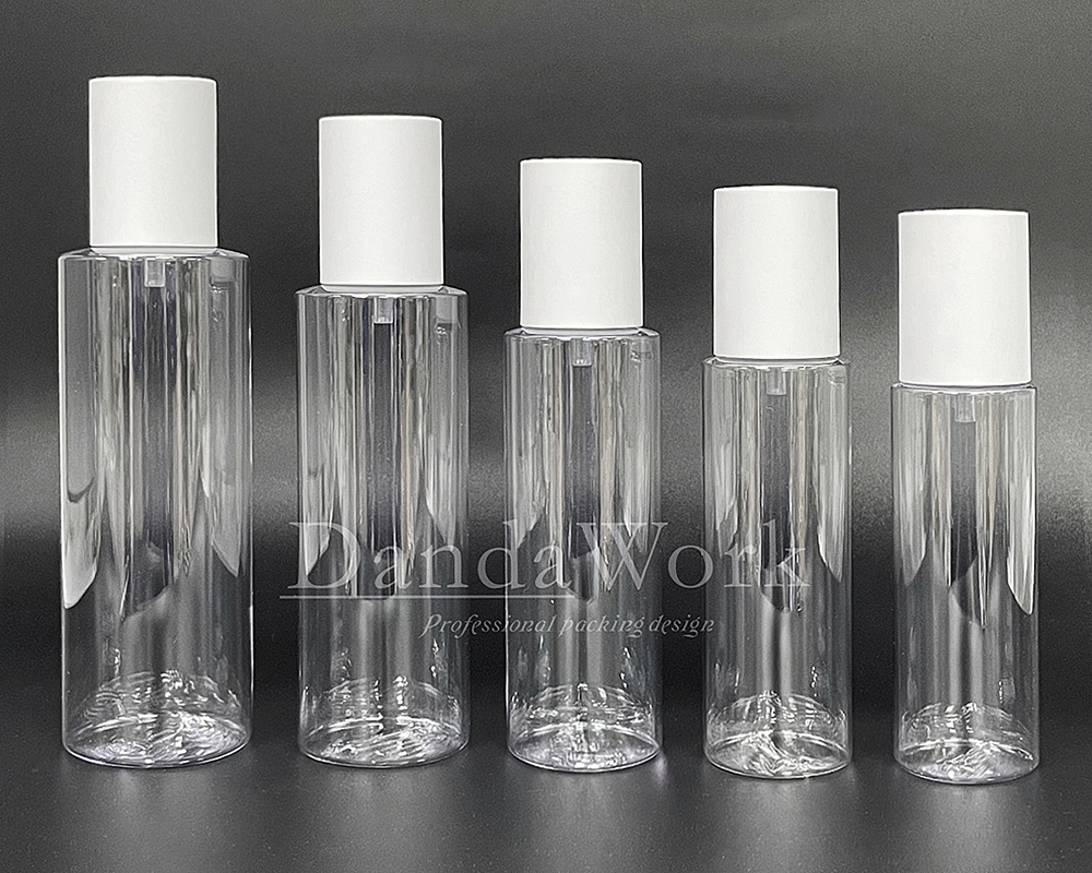 PTP透明塑膠水瓶 (配件可更換) 100_120_150_200_250ml_PM-C52 白色壓頭+霧面上蓋 (0)