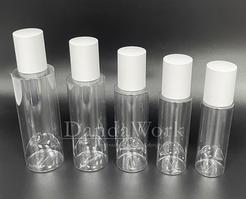 PTP透明塑膠水瓶 (配件可更換) 100_120_150_200_250ml_PM-C52 白色壓頭+霧面上蓋 (2)
