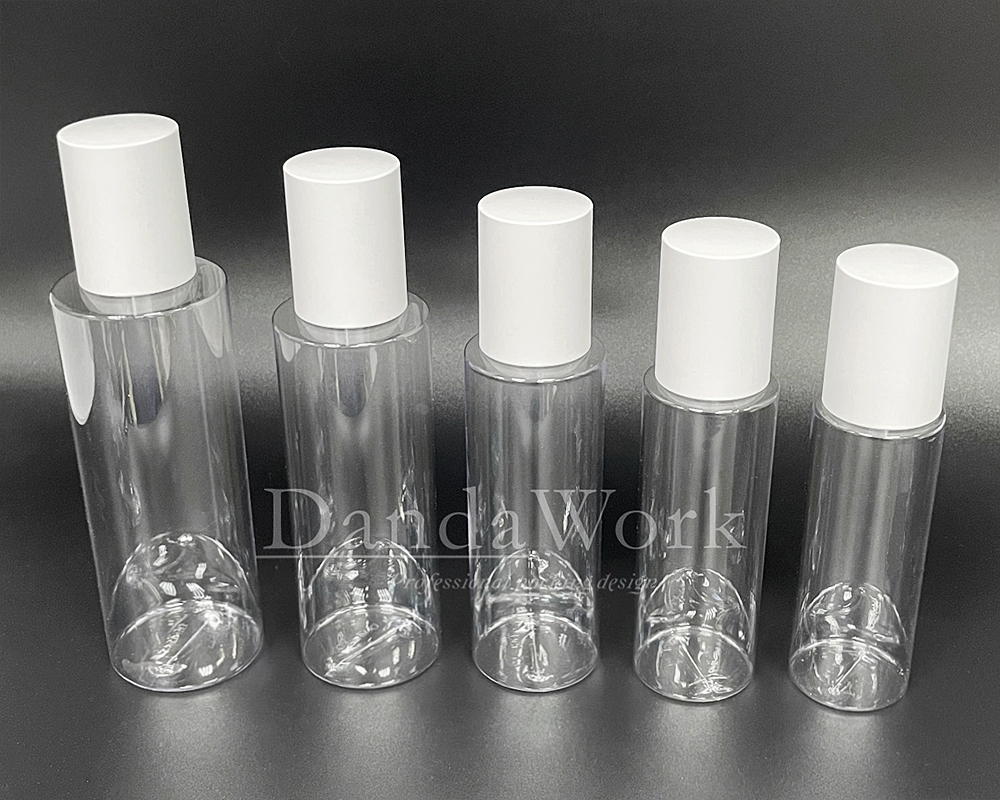 PTP透明塑膠水瓶 (配件可更換) 100_120_150_200_250ml_PM-C52 白色壓頭+霧面上蓋 (2)