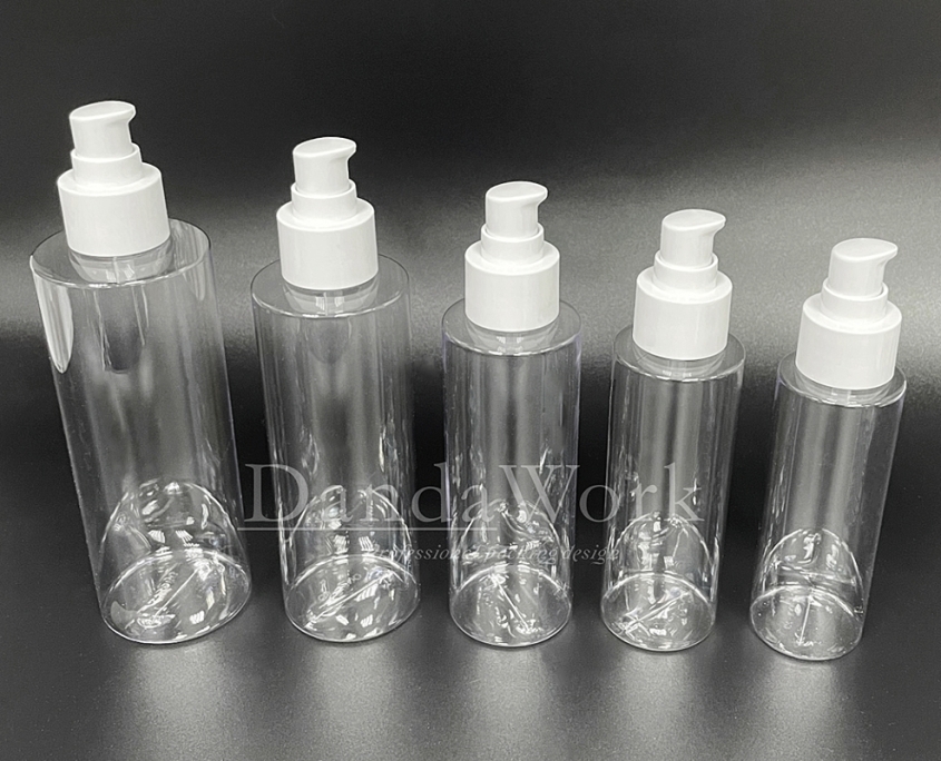 PTP透明塑膠水瓶 (配件可更換) 100_120_150_200_250ml_PM-C52 白色壓頭+霧面上蓋 (4)