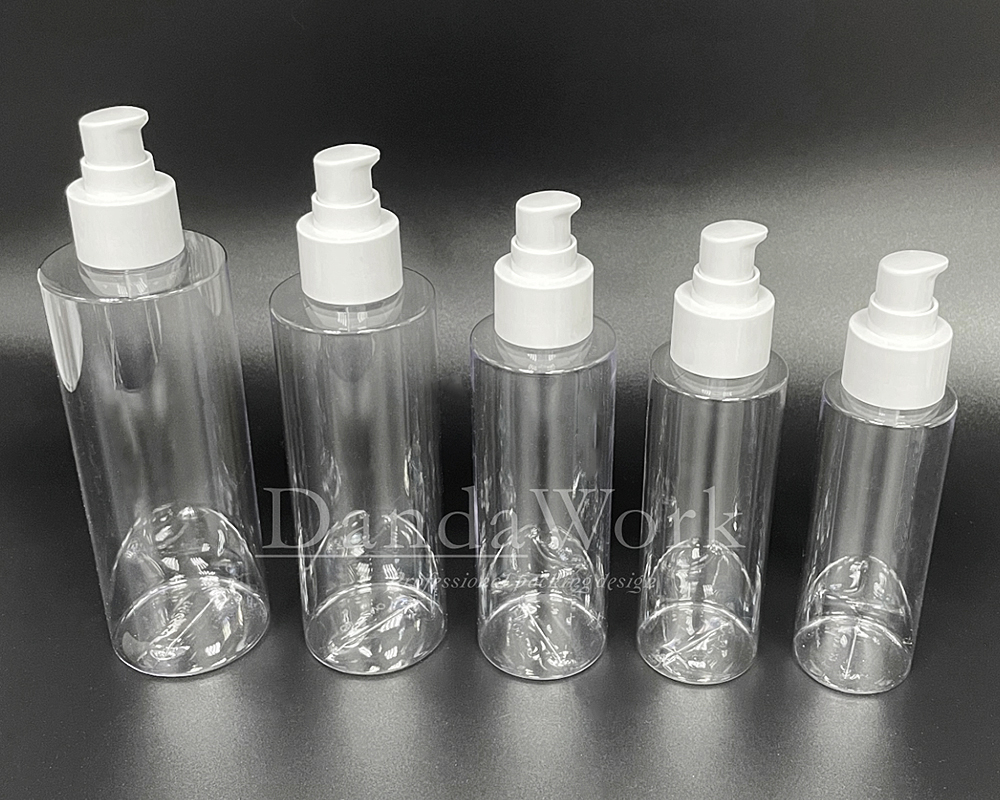 PTP透明塑膠水瓶 (配件可更換) 100_120_150_200_250ml_PM-C52 白色壓頭+霧面上蓋 (4)
