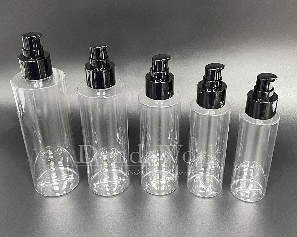 PTP透明塑膠水瓶 (配件可更換) 100_120_150_200_250ml_PM-C51 黑色壓頭+霧面上蓋 (3)